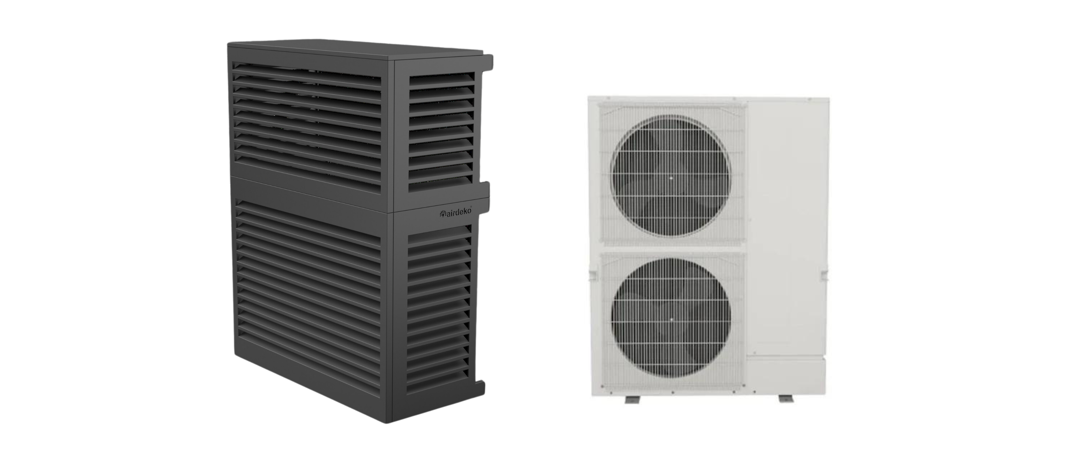 An Airdeko® Cover for Taller Mini-Split Condensers