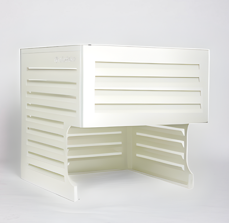 Back Panel for Central AC Cover - White