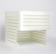 Back Panel for Central AC Cover - White